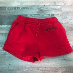 Forever 21 Babygirl Red Lounge Shorts
